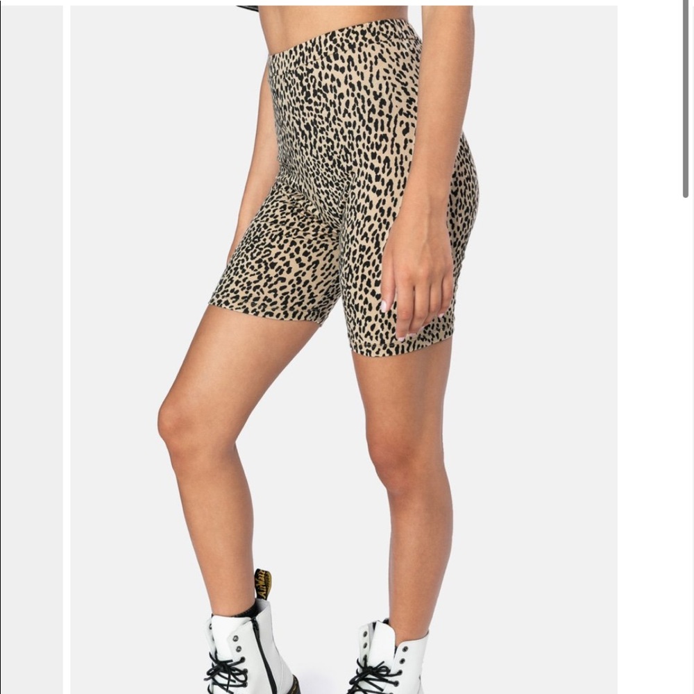Hot Leopard Biker Shorts